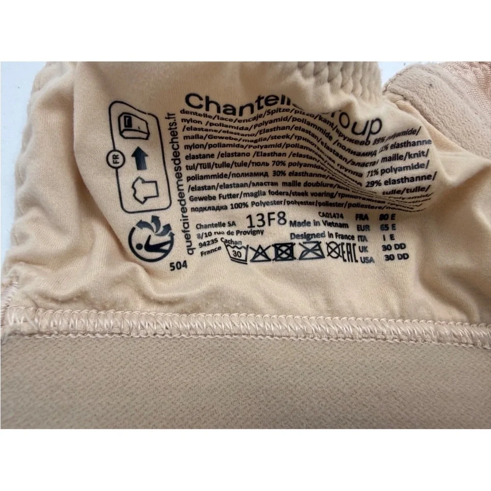 Chantelle Norah Comfort Supportive Wirefree Bra Nude Blush 30DD - Picture 6 of 6